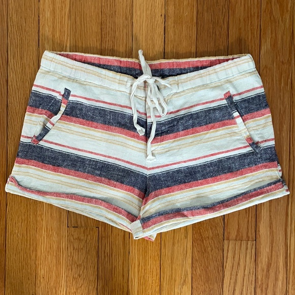 Striped Linen Short - Picture 1 of 5